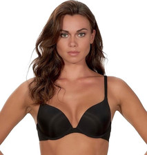 After Eden Boost Black Push Up Gel Bra UK 36C