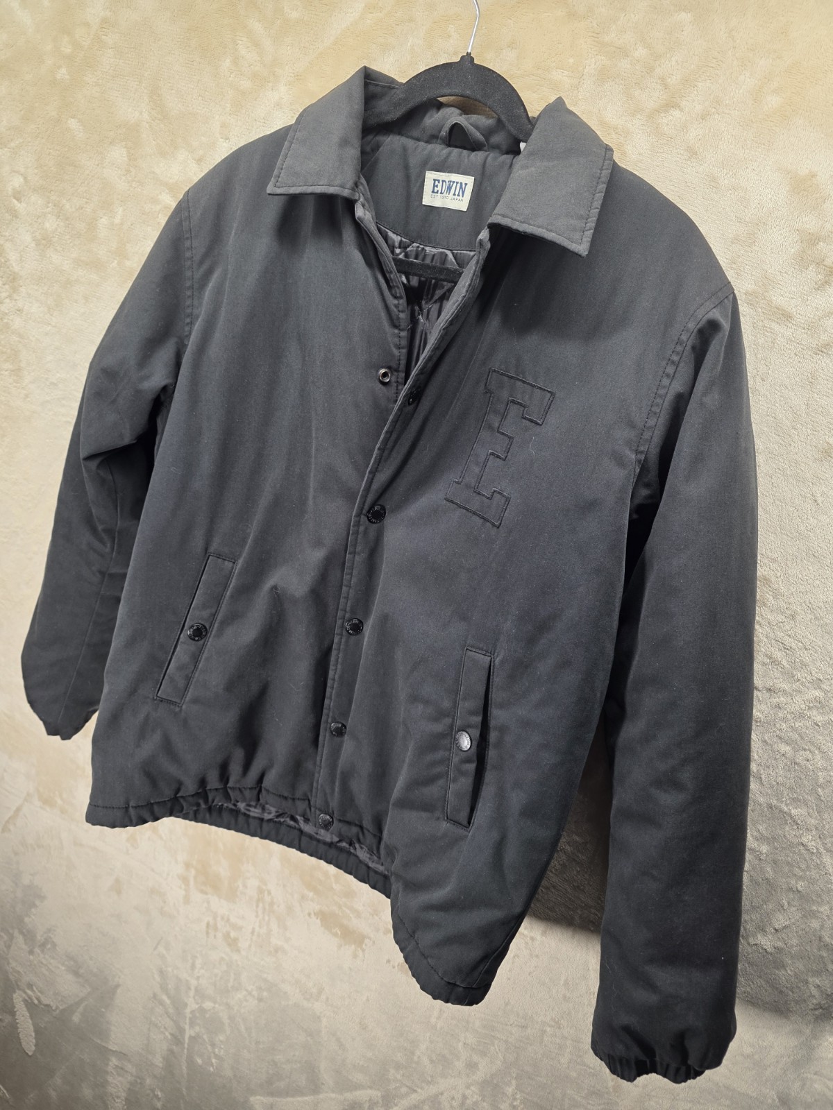 Edwin Tokyo Authentic Medium Coach Jacket Black W… - image 3