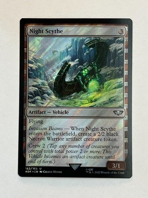MTG Night Scythe 40K Surge Foil U Lightly Played