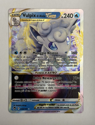 Carta Pokémon VULPIX V ASTRO 034/195 Full Art Tempesta Argentata ITA NM ...