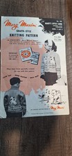 Mary Maxim Knitting Pattern Graph Style Marys Little Lamb Kids Cardigan Vtg 1957