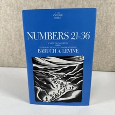 Numbers 21-36 by Baruch A. Levine (2000, Hardcover) Anchor Bible