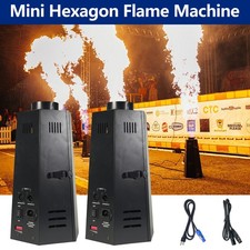 2Sets 150W Mini Hexagonal DMX Spray Fire Machine Flame Thrower Machine for Show