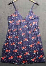 Ekouaer Nightgown Womens Large Flower Pattern Sleeveless