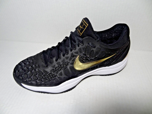 Nike Air Zoom Cage 3 HC Rafael Nadal edición limitada Black & Gold 918193-012 para hombre talla 9 - Imagen 2 de 24