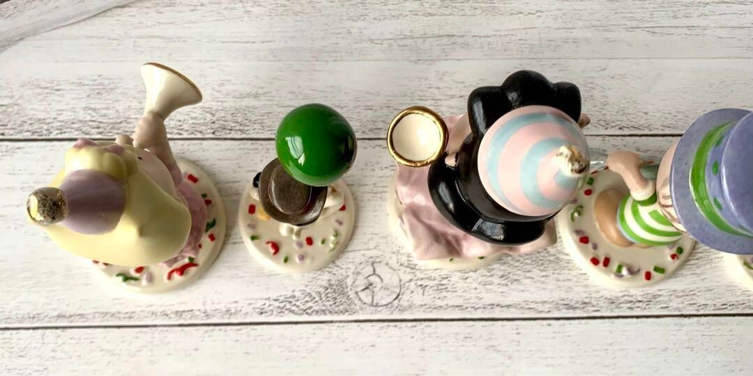 Snoopy Lenox Peanuts Beach Party Pottery Figure set Limited