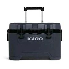 Igloo 52 QT Overland Ice Chest Cooler with Wheels, Gray