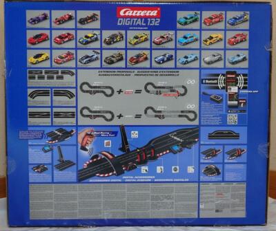 Carrera 1/32 DIGITAL 132 GT FORCE slot car course set full