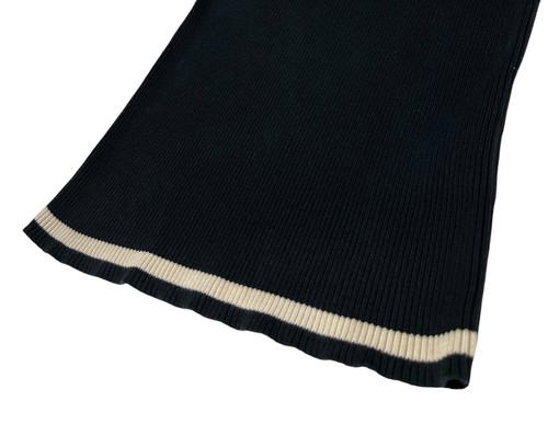 CHANEL Sport Vintage 08P CC Logo Knit Top Pants Set #38 Black White Rank AB - Picture 12 of 13