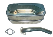 Muffler, Exhaust Pipe W/Gasket Fits John Deere 107S UP S/N