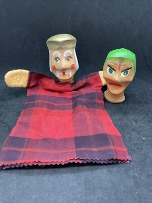 Vintage Mr Rogers Hand Puppets-King Friday | Grelly USA