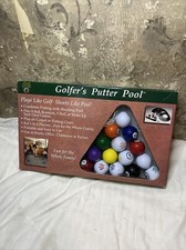 Golfer's Putter Pool-Plays Like Golf-Shoots Like Pool By Club Champ Complete Fun
