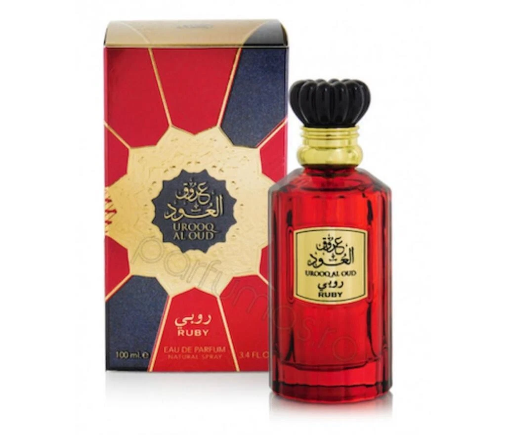 Urooq Al Oud Ruby EDP Perfume By Lattafa 100 ML New Super Rich