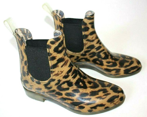 J. Crew Womens Chelsea Leopard Rain 
