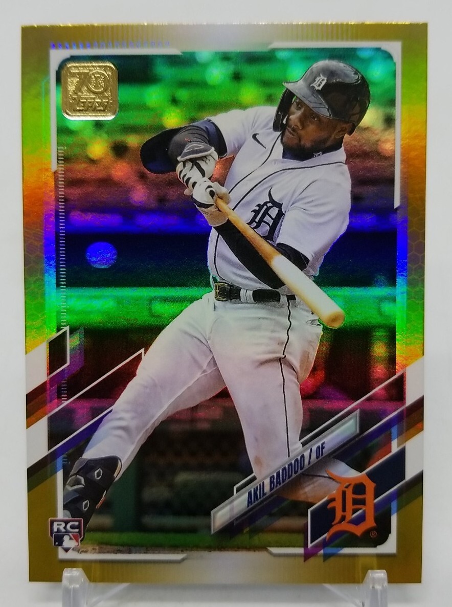 2021 Topps Update AKIL BADDOO RC Gold Foil Rookie Parallel Detroit Tigers #US196