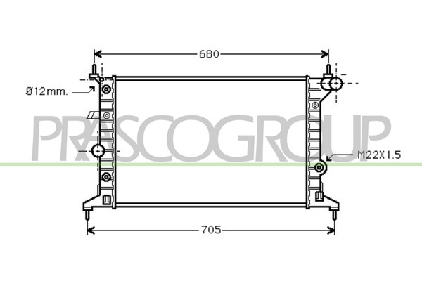 KüHler WasserküHler MotorküHler FüR Opel Vectra B J96 1.6I 16V 1.8I 2.0I 31 38-image