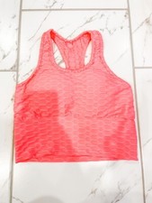 Honeycomb Racerback Bra Neon Pink S/M NEW Lined