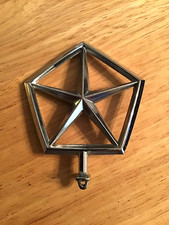 Chrysler Hood Pentastar Ornament Mopar Dodge Emblem