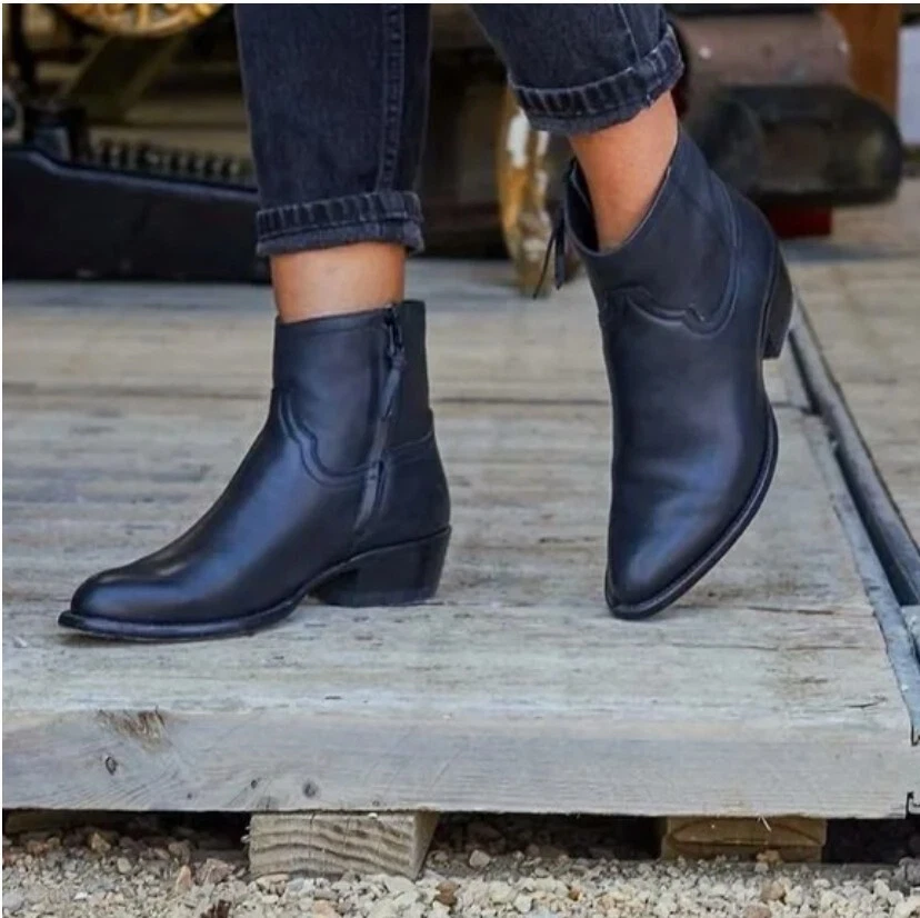 Black LV Booties  3 ANCHORS BOUTIQUE