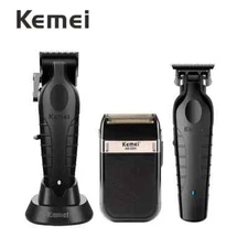 Professional Electric Rechargeable Barber Hair Clippers Trimmers Shavers