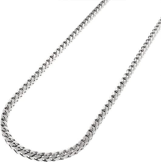 2mm Solid 925 Sterling Silver Franco Chain Necklace Sizes 16"-30" Made In Italy