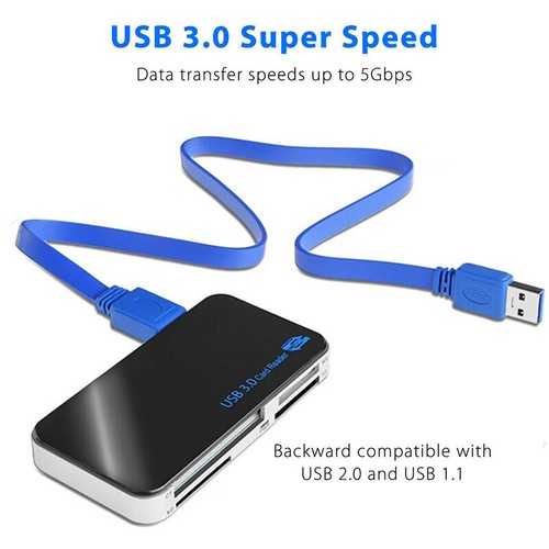 USB 3.0 todo en lector de tarjetas Compact flash múltiple 5 Gbps cf Micro SD XD MS | eBay
