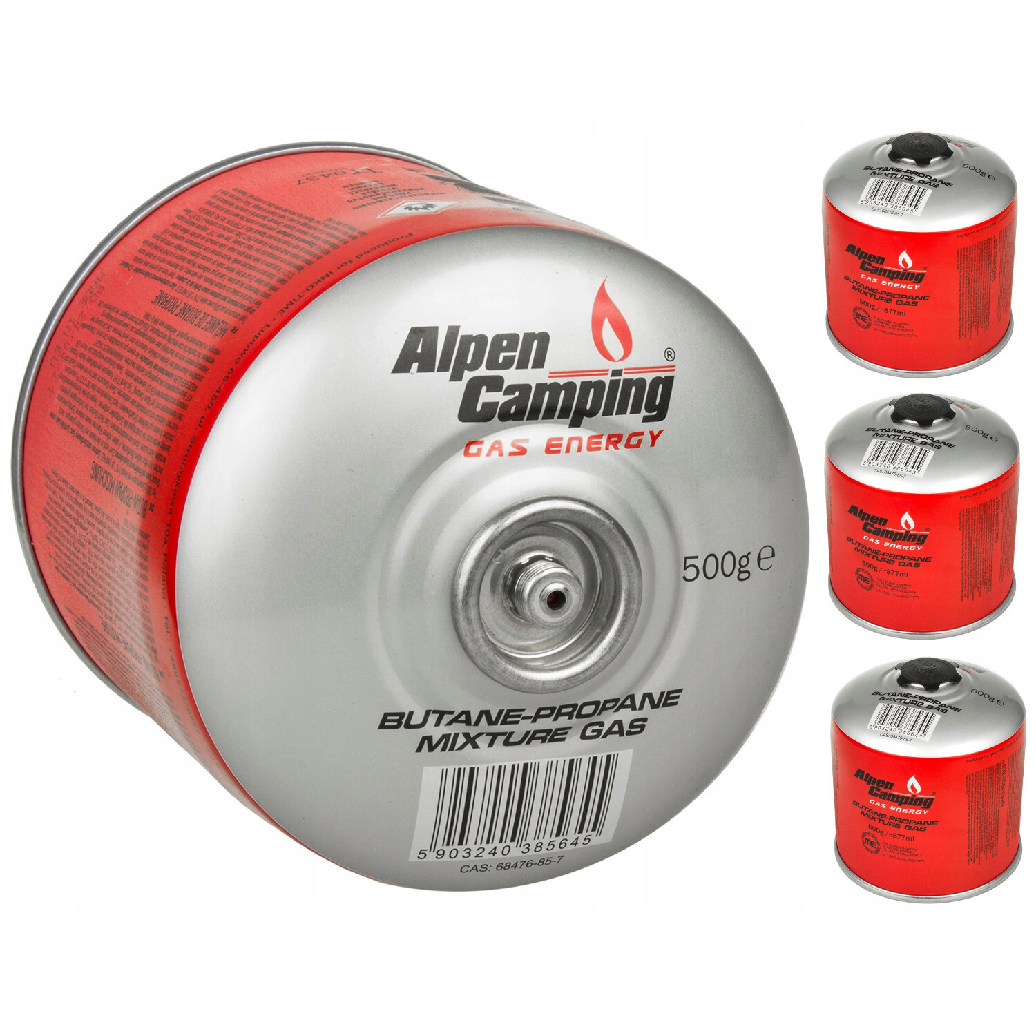 Cartouche gaz 500g Alpen Camping à grande autonomie de flamme stable