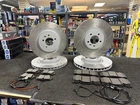 FOR LAND ROVER RANGE ROVER SVR 5.0 FRONT REAR BRAKE DISCS DRILLED GROOVED PADS