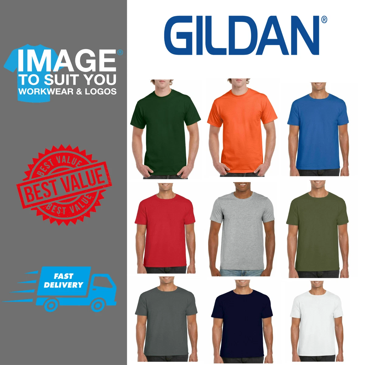 gildan 5000 red