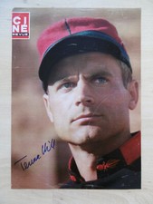Terence Hill autograph signed A4 magazine image 