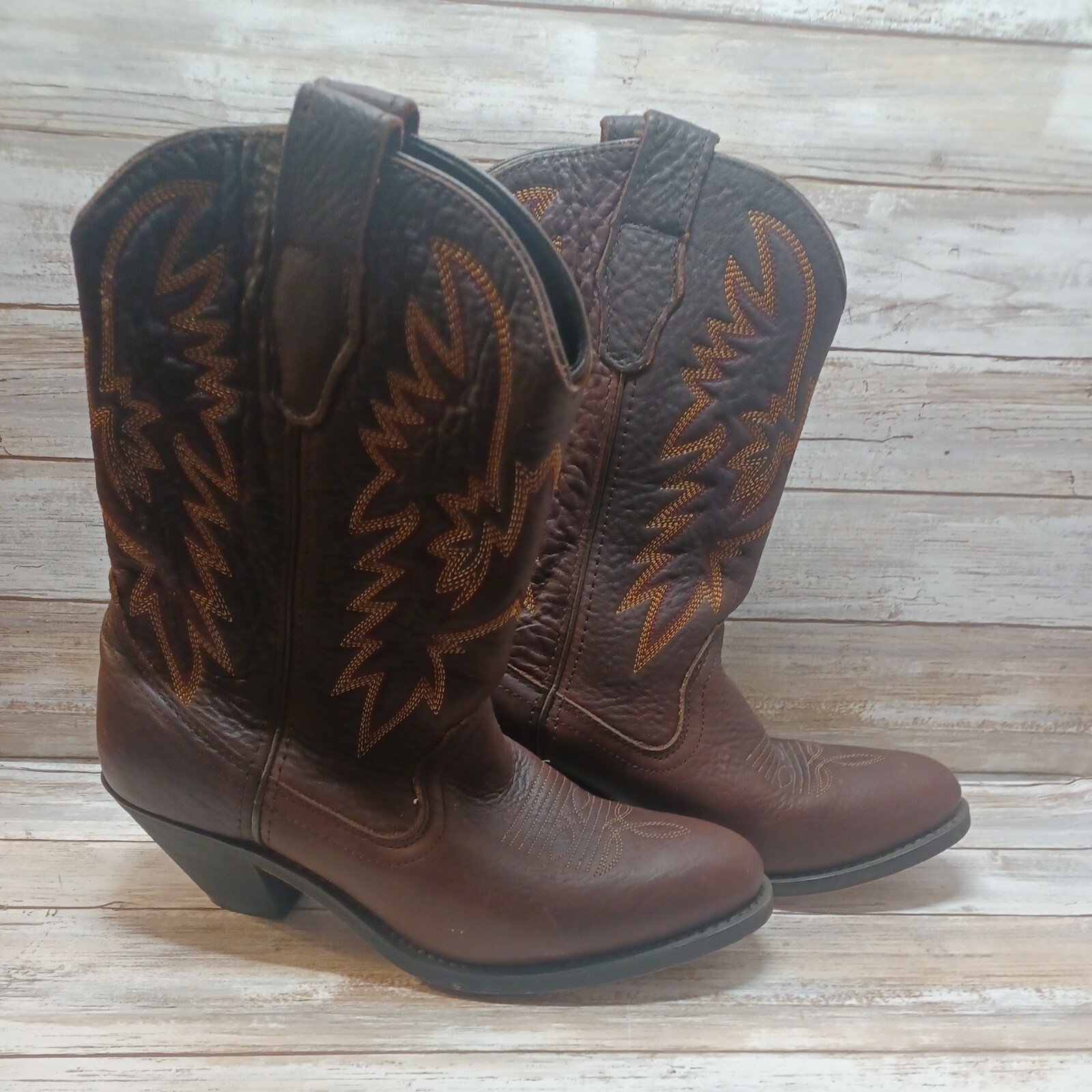 MASTERSON Womens Cowboy Boots Brown 