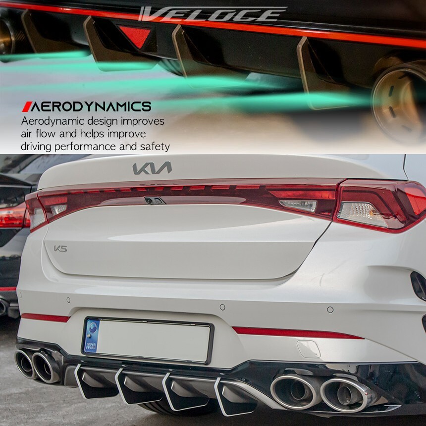 2025 Kia K5 Gt VR Aero VR-G80M-600 Carbon Fiber Front Lip Spoiler