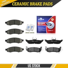 Front & Rear Ceramic Disc Brake Pads Set For Nissan Titan Armada Infiniti QX56