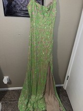 Lime Green Dress- Size L