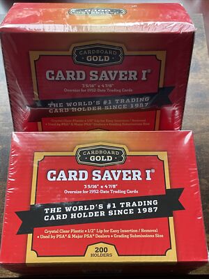 Cardboard Gold Card Saver I 400 Count - FREE SHIPPING PSA Sealed Box