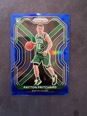 2020-21 Prizm Payton Pritchard Rookie Blue Prizm /199 - Celtics Champ