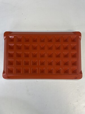 VTG Tupperware #1292-7 Meat Hot Dog Bacon Marinade Keeper w/Lid Paprika Red