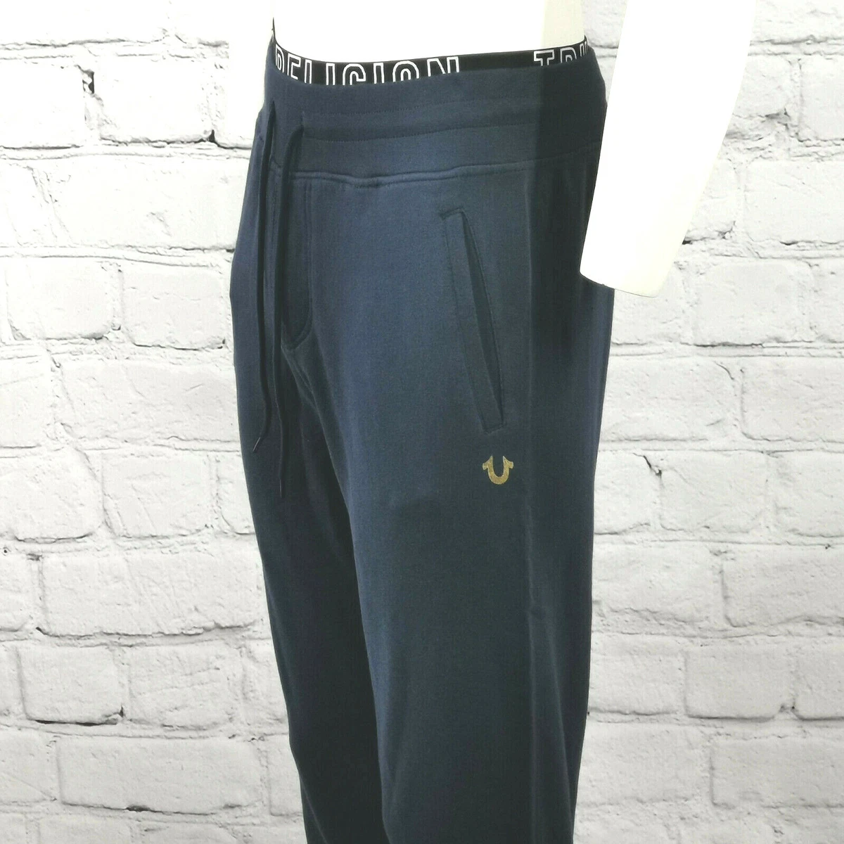 Navy blue hotsell true religion sweatpants