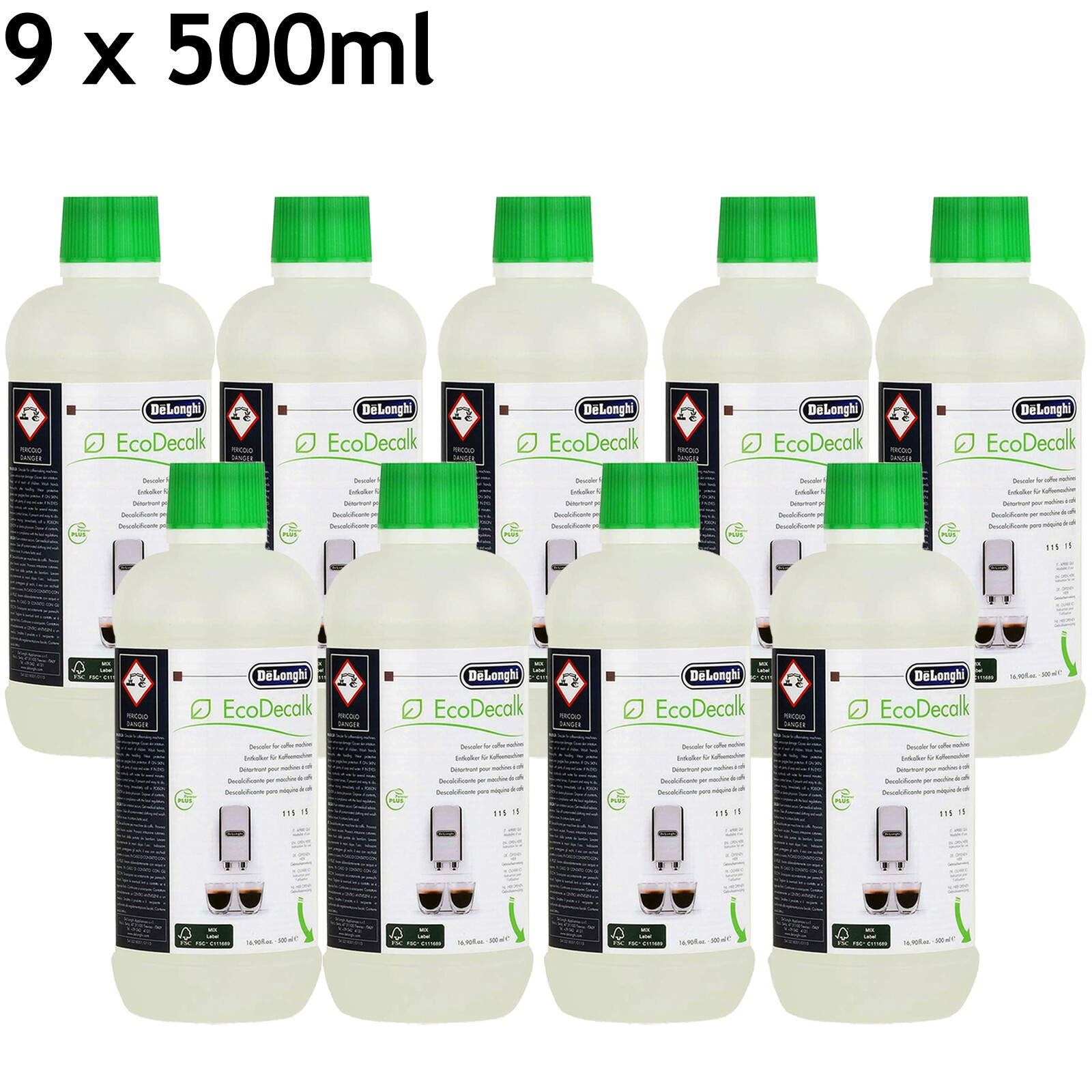 Coffee Machine Descaler Descaling Liquid DELONGHI Fluid Espresso Maker