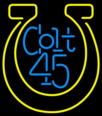 10'' Vivid Colt 45 Malt Liquor LED Neon Sign Light Lamp Beer Bar Wall Decor Pub