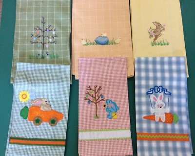 EMBROIDERED  EASTER TOWELS- VARIOUS CHOICES
