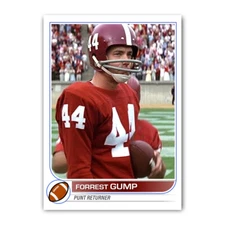 Forrest Gump 2022 Style Football Card Alabama Collectible Parody Art Card