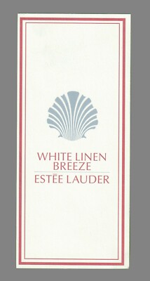 Werbekarte - Advertising Card - White Linen Breeze d'Estée Lauder 