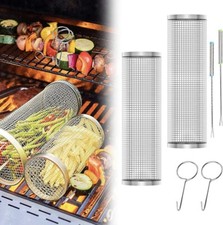 2 Pcs  Fry Tube Stainless Steel Fried Fish and Vegetables  #N1