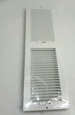 Proselect PS2WW24U 24"x 6" White Spaced 2-Way Steel Sidewall/Ceiling Register