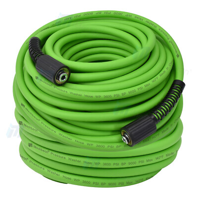#ad High Pressure Washer Hose 25 50 100ft 3600PSI M22 14 amp; 15mm Power Extension Hose $49.99