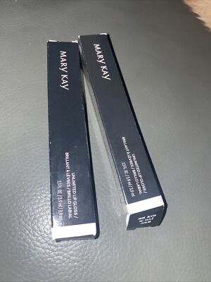 New In Box Mary Kay Lip Gloss Evening Berry #153487 Nude Blush #153489