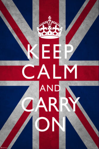 Keep Calm Carry On Union Jack Flag War Propaganda UK British WW2 Poster 12x18 | eBay Keep Calm Carry On Union Jack Flag War Propaganda UK British WW2 Poster 12x18 | eBay