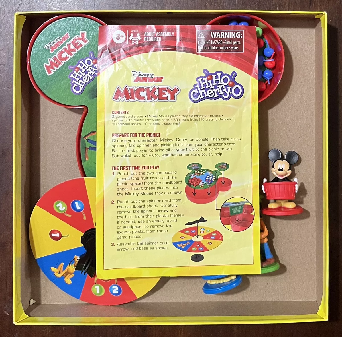  Hasbro Gaming Hi Ho Cherry-O Game Disney Mickey Mouse