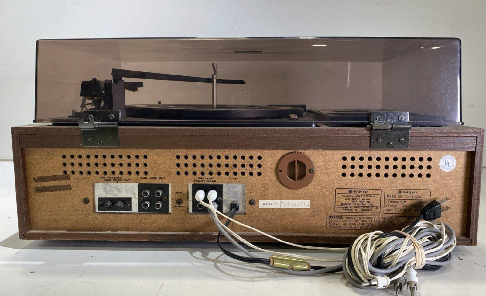 Vintage Sanyo Stereo Music System DXT-5252 Record Radio Phono 8